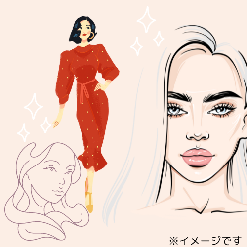 美人のイラスト